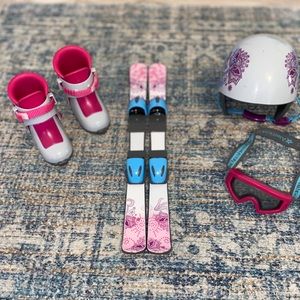 American girl doll ski set!